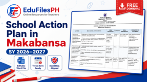 School Action Plan in Makabansa SY 2026-2027