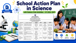 School Action Plan in Science SY 2026-2027