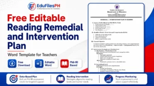 Reading Remedial and Intervention Plan