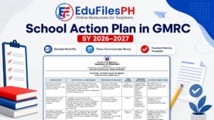 School Action Plan in GMRC SY 2026-2027