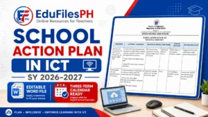 School Action Plan in ICT SY 2026-2027