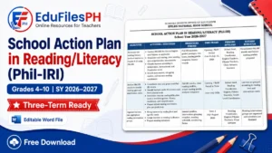 Phil-IRI Reading Action Plan for Grades 4–10 | Three-Term Ready
