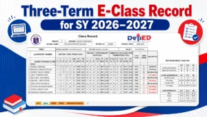 Three-Term E-Class Record for SY 2026-2027